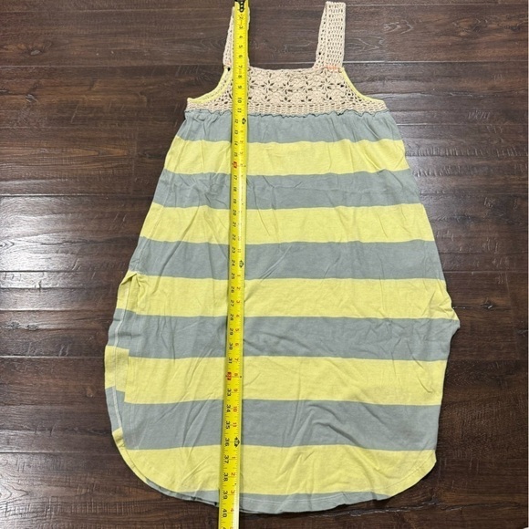 Free People Luca Crochet Stripe Knit Merida Combo Tunic Dress Size Medium Women - Picture 10 of 10